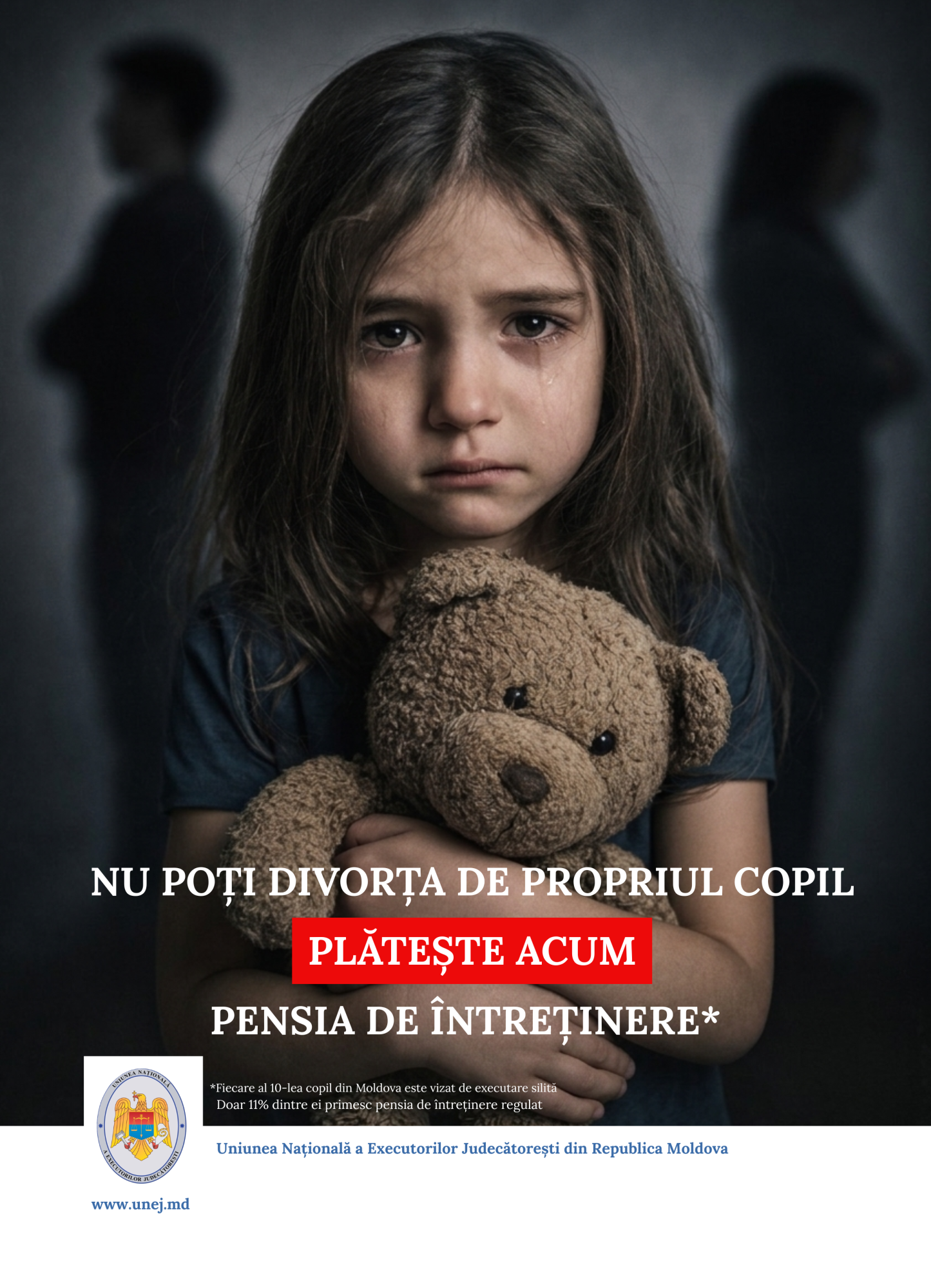 Campanie de sensibilizare privind obligația debitorilor de a executa documentele executorii referitoare la plata pensiei de întreținere pentru copiii minori
